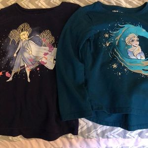 2 Frozen Elsa shirts